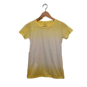 J. Crew collector tee ombré yellow cotton tee. Size XXS. Closet essential.